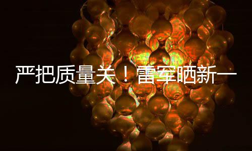 我严把一代新车关7测参加测试质量雷军多次晒新试车