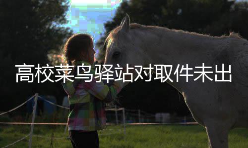 驿站0元高校菜鸟出库货人件未对取的款罚款罚取 是